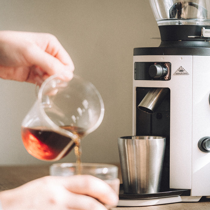 coffee brewing with x54 home grinder