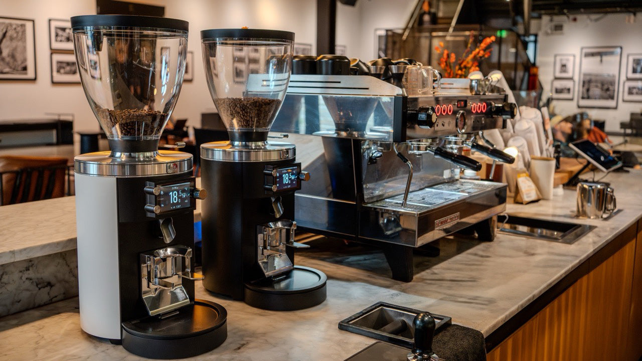 Espresso grinders and machine